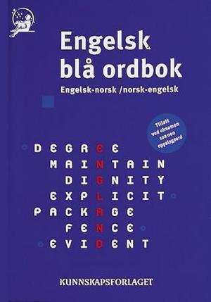 Engelsk blå ordbok - engelsk-norsk, norsk engelsk