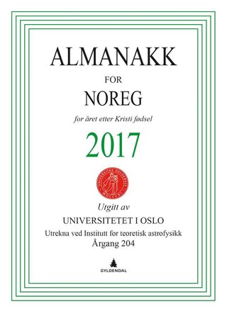 Almanakk for Noreg 2017 - for året etter Kristi fødsel