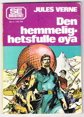 "Den hemmelighetsfulle øya - Se-biblioteket 8" av Jules Verne