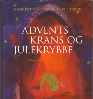 Adventskrans og julekrybbe