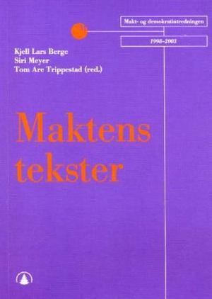 "Maktens tekster" av Kjell Lars Berge