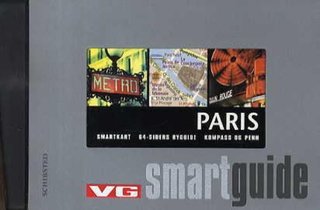 Paris - smartkart, 64 siders byguide, kompass og penn