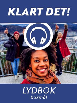 Klart det! - Lydbok : nivå B2, spor 2 og 3 : norsk og samfunnskunnskap for voksne innvandrere