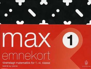 "Max 1 - emnekort : tilrettelagt matematikk for 1.-4. klasse" av Anne-Lise Gjerdrum