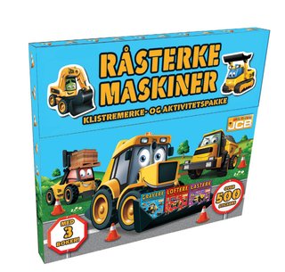 Råsterke maskiner. Klistremerke- og aktivitetspakke. Med 3 bøker. Over 500 klistremerker