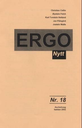 Ergonytt nr. 18 - høsten 2002