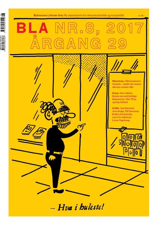 "BLA - Bokvennen litterær avis. Nr. 8 2017" av Gabriel Michael Vosgraff Moro