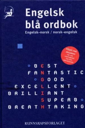 "Engelsk blå ordbok engelsk-norsk/norsk-engelsk"