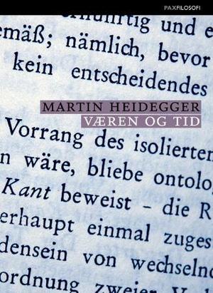 "Væren og tid" av Martin Heidegger