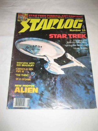 "Starlog #25 Aug. 1979 Star Trek Bradbury The Thing Alien Pinball Art Contest" av Inc. O'Quinn Studios
