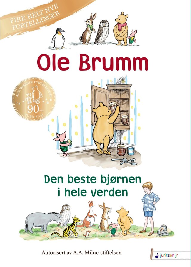 "Den Beste bjørnen i hele verden - hvor vi følger Ole Brumm gjennom ett år med eventyr i Hundremeterskogen" av Paul Bright