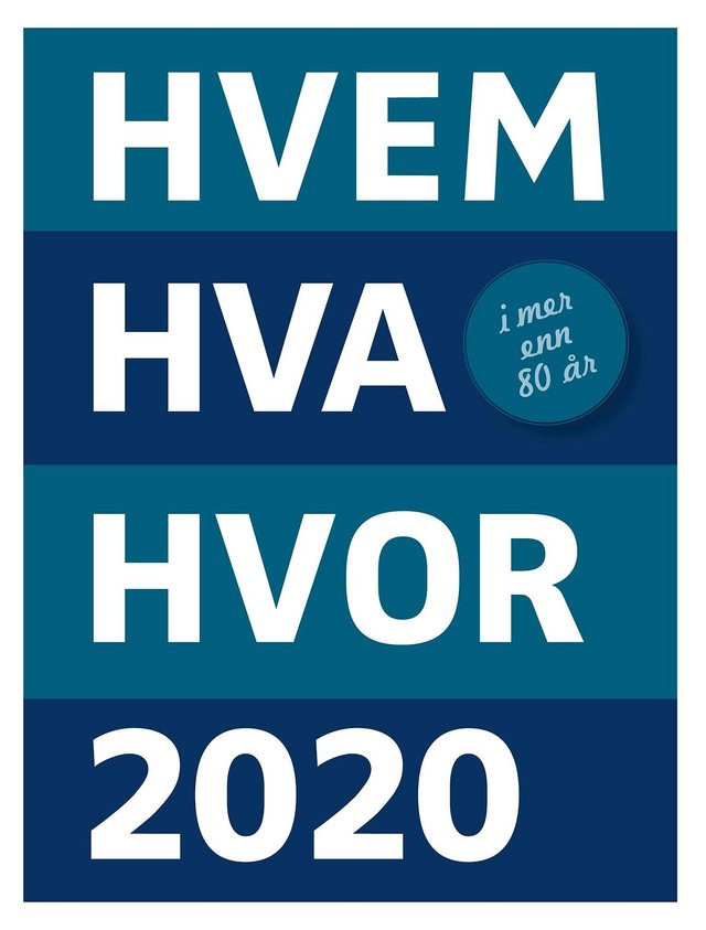 "Hvem hva hvor 2020" av Knut Are Tvedt