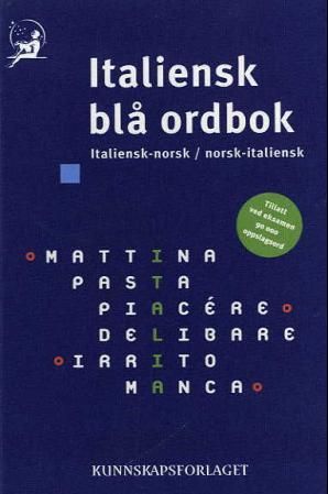 Italiensk blå ordbok - italiensk-norsk, norsk-italiensk