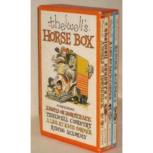 "Thelwell Horse Box Angels on Horseback / Thelwell's Gymkhana / A Leg at Each Corner / Thelwell's Riding Academy" av N. Thelwell