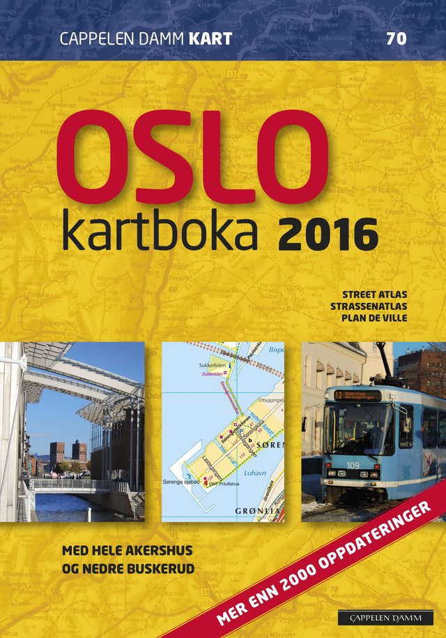 "Oslokartboka 2016 - city atlas  = Stadtatlas = atlas de ville" 