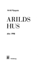 Arilds hus - dikt 1998