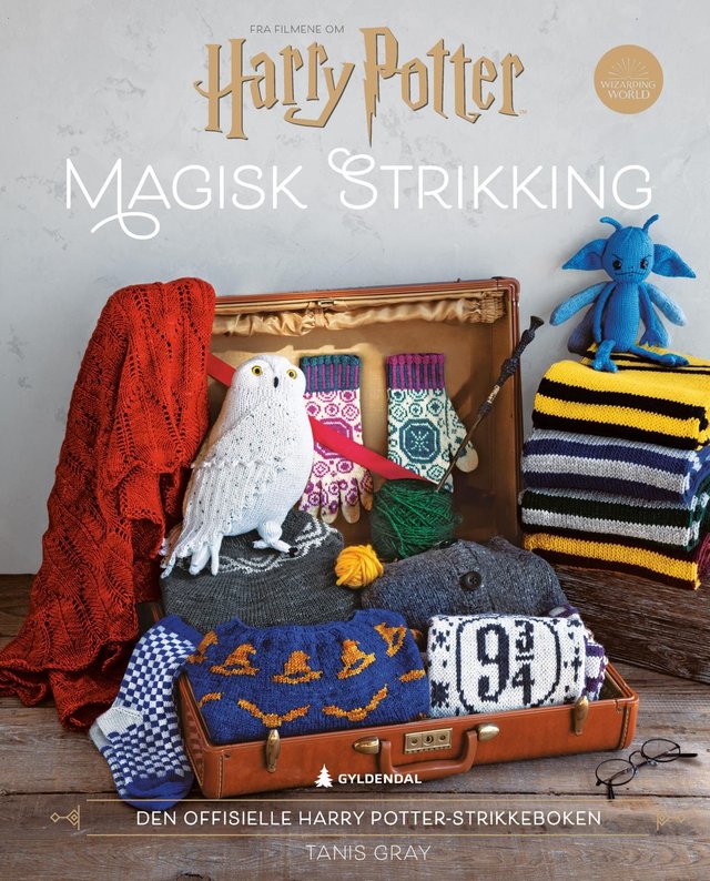 "Magisk strikking - den offisielle Harry Potter-strikkeboken" av Tanis Gray