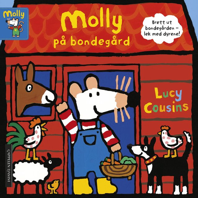 "Molly på bondegård" av Lucy Cousins