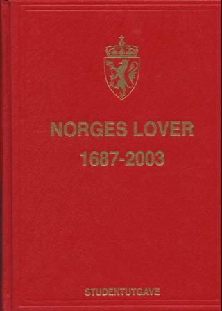 Norges lover 1687-2003 - studentutgave