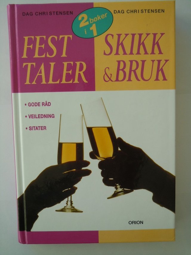 "Festtaler for enhver anledning ; Skikk og bruk : for livets små og store begivenheter" av Dag Christensen