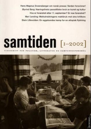 Samtiden. Hefte 1 2002 - tidsskrift for politikk, litteratur og samfunnsspørsmål