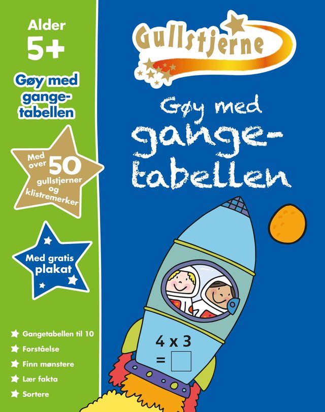 "Gøy med gangetabellen - gullstjerne 5+" av Paul Broadbent