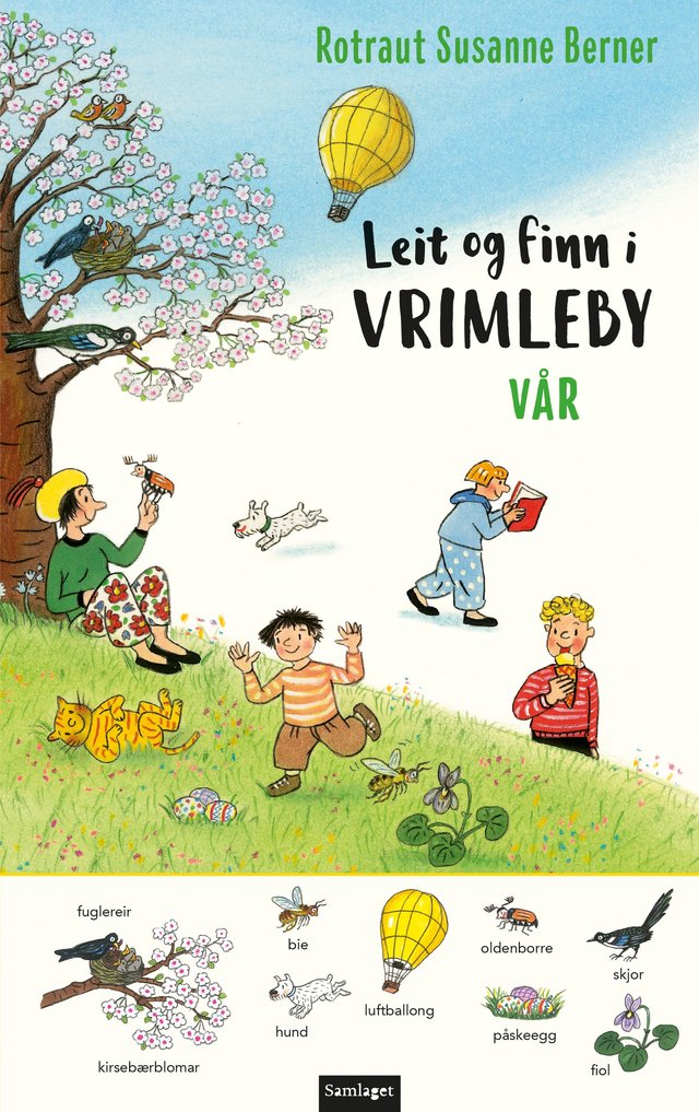 "Leit og finn i Vrimleby - vår" av Rotraut Susanne Berner