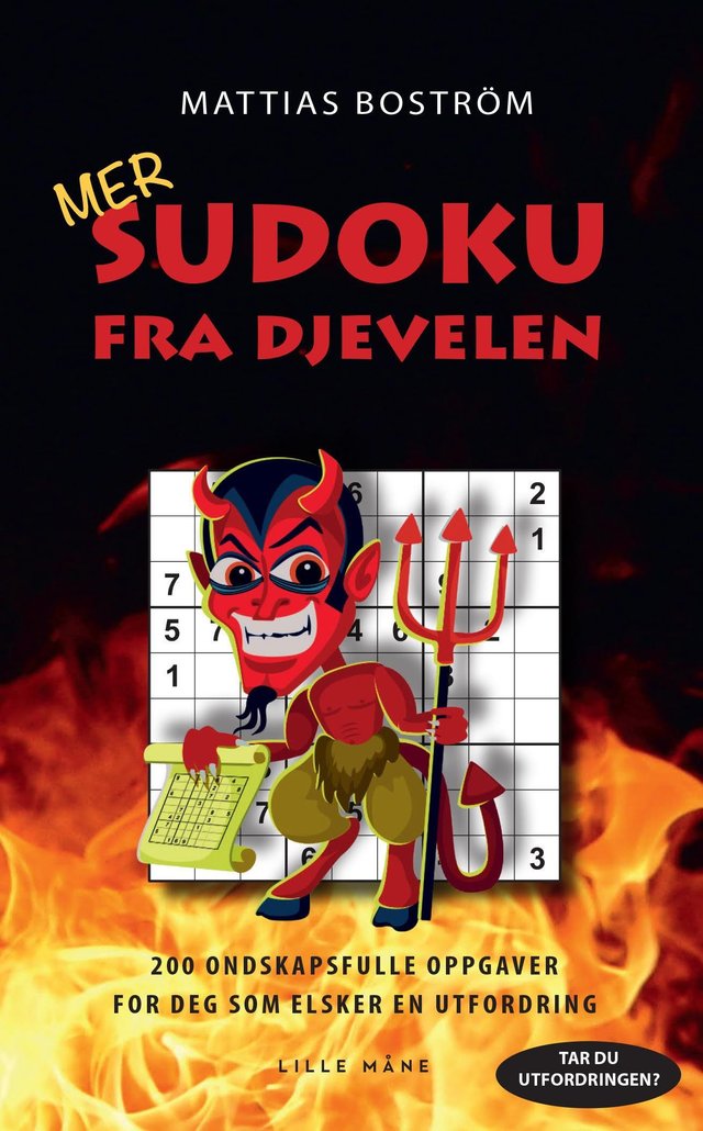 "Mer sudoku fra djevelen - 200 ondskapsfulle oppgaver for deg som elsker en utfordring" av Mattias Boström