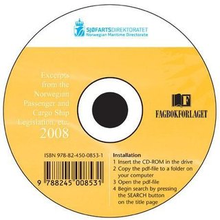 Excerpts from the Norwegian passenger and cargo ship legislation, etc. 2008