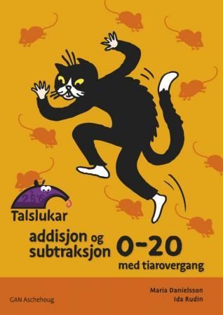 Talslukar - addisjon og subtraksjon : 0-20 med tiarovergang : pakke á 5 stk.