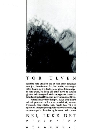 "Nei, ikke det - historier" av Tor Ulven