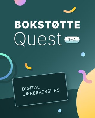 "Quest 1-4, Bokstøtte - engelsk for barnetrinnet" av Tormod Lien