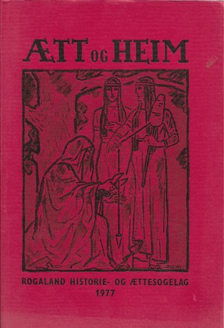 "Ætt og heim 1977 Kjenn di ætt" av Lisabet Risa