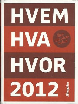 "Hvem hva hvor 2012" av Thomas Kolåsæter