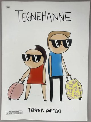 "Tegnehanne tenker koffert" av Hanne Sigbjørnsen