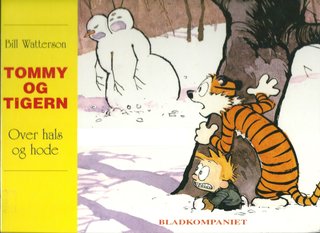 "Tommy og Tigern over hals og hode" av Bill Watterson