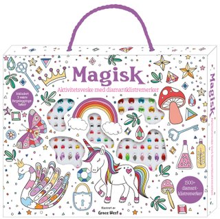 Magisk - aktivitetsveske med diamantklistremerker