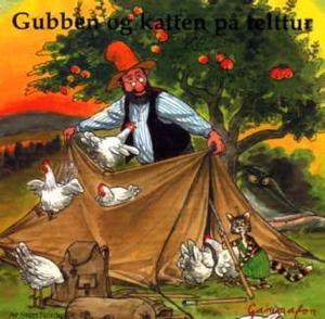"Gubben og katten på telttur" av Sven Nordqvist
