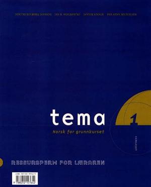 "Tema 1 - ressursperm for læraren : norsk for grunnkurset" av Benthe Kolberg Jansson
