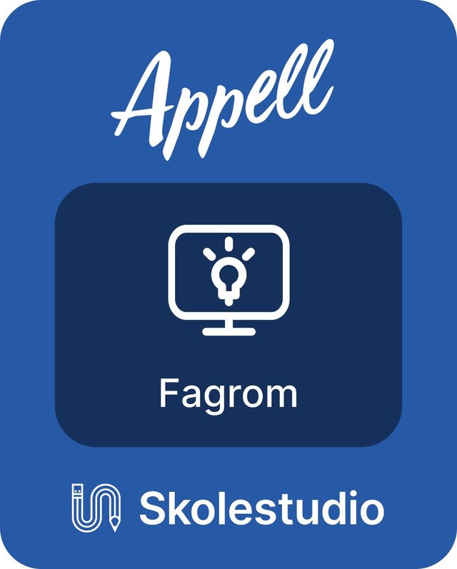 "Appell, vg2/vg3, Fagrom, Skolestudio - norsk SF, vg1" av Pål Fredrik Børresen