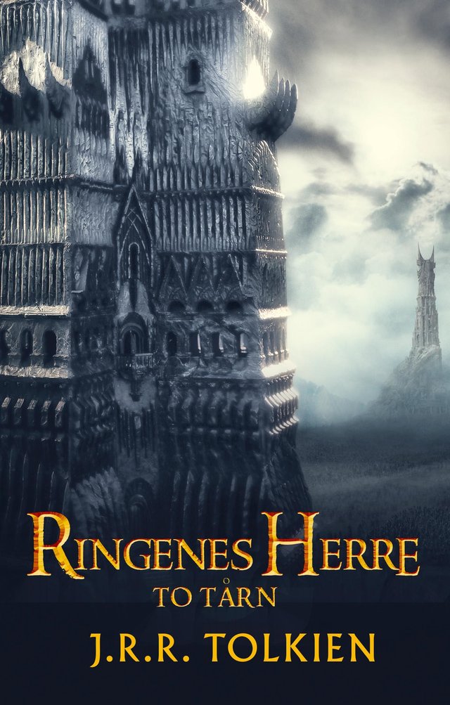 "To t√•rn - andre del av Ringenes herre" av J.R.R. Tolkien