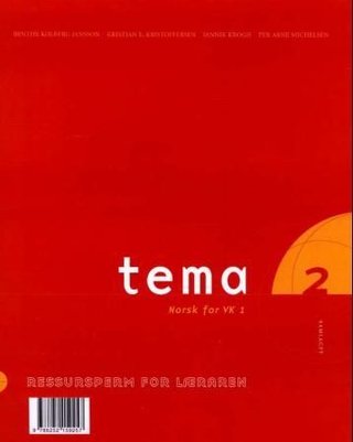 Tema 2 - ressursperm for læraren