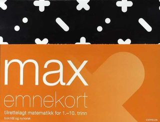 Max. Emnekort. Tilrettelagt matematikk for 1.-10. trinn