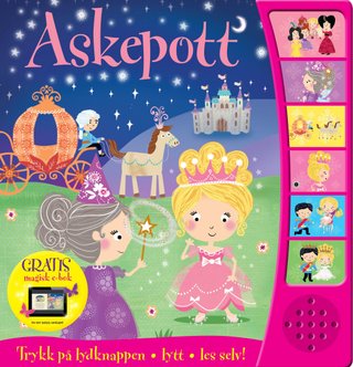 Askepott - trykk på lydknappen, lytt, les selv!