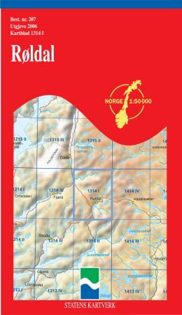 "Røldal" av Statens kartverk. Landkartdivisjonen