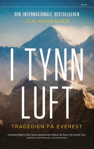 "I tynn luft tragedien på Everest" av Jon Krakauer