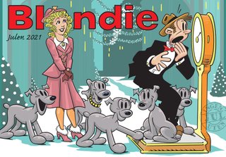 "Blondie julen 2021" av Chic Young