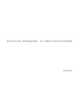 En prøve på ensomhet - sonetter