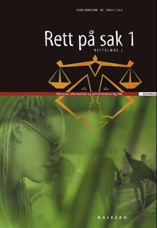 "Rett på sak 1 - rettslære 1 : allmenne, økonomiske og administrative fag VKI" av Hasse Bergstrøm