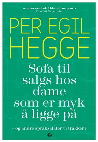 Sofa til salgs hos dame som er myk å ligge på - og andre språksalater vi tråkker i